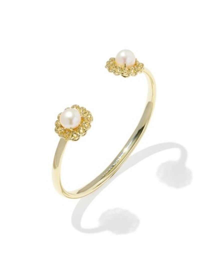 KENDRA SCOTT DESIGN Gabriella Gold Pearl Cuff Bracelet