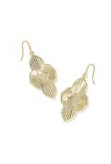 KENDRA SCOTT DESIGN Abbie Medallion Gold Drop Earrings in Neutral Mix