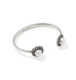 KENDRA SCOTT DESIGN Gabriella Vintage Silver Pearl Cuff Bracelet