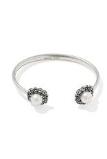 KENDRA SCOTT DESIGN Gabriella Vintage Silver Pearl Cuff Bracelet