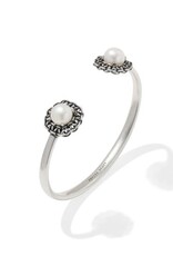 KENDRA SCOTT DESIGN Gabriella Vintage Silver Pearl Cuff Bracelet