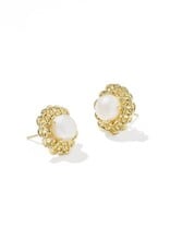 KENDRA SCOTT DESIGN Gabriella Gold Pearl Stud Earrings
