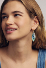 KENDRA SCOTT DESIGN Ophelia Gold Drop Earrings in Abalone Shell
