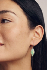 KENDRA SCOTT DESIGN Ophelia Silver Small Drop Earrings in Mint Iridescent Abalone