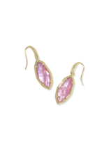 KENDRA SCOTT DESIGN Ophelia Gold Small Drop Earrings in Light Mauve Illusion