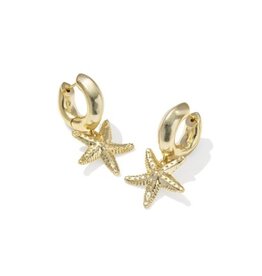 KENDRA SCOTT DESIGN Parker Starfish Gold Huggie Earrings