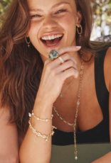 KENDRA SCOTT DESIGN Parker Fish Gold Long Charm Necklace