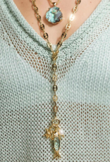 KENDRA SCOTT DESIGN Parker Fish Gold Long Charm Necklace
