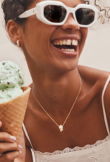 KENDRA SCOTT DESIGN Ice Cream Gold Short Pendant Necklace in Ivory Mother-of-Pearl