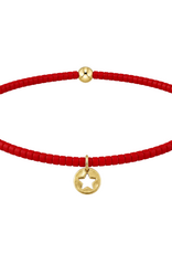 ENEWTON DESIGN Hope Classic Bracelet with Star Small Gold Disc Charm in Bright Red/Gold