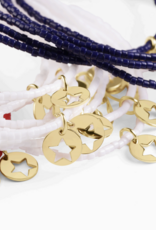 ENEWTON DESIGN Hope Classic Bracelet with Star Small Gold Disc Charm in Bright Red/Gold