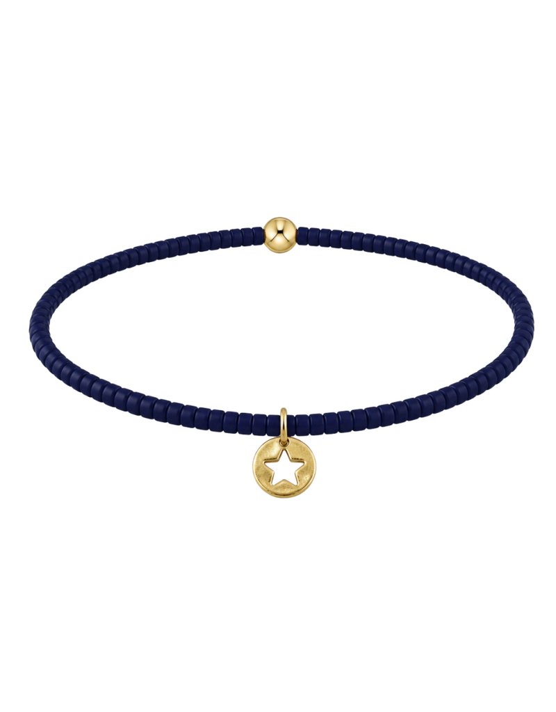 ENEWTON DESIGN Hope Classic Bracelet with Star Small Gold Disc Charm in Navy/Gold