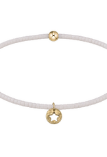 ENEWTON DESIGN Hope Classic Bracelet with Star Small Gold Disc Charm in White/Gold