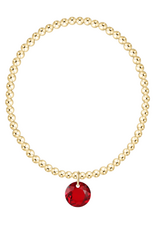 ENEWTON DESIGN Classic Gold 3mm Bracelet Reflection Charm - January