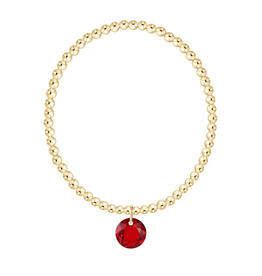 ENEWTON DESIGN Classic Gold 3mm Bracelet Reflection Charm - January