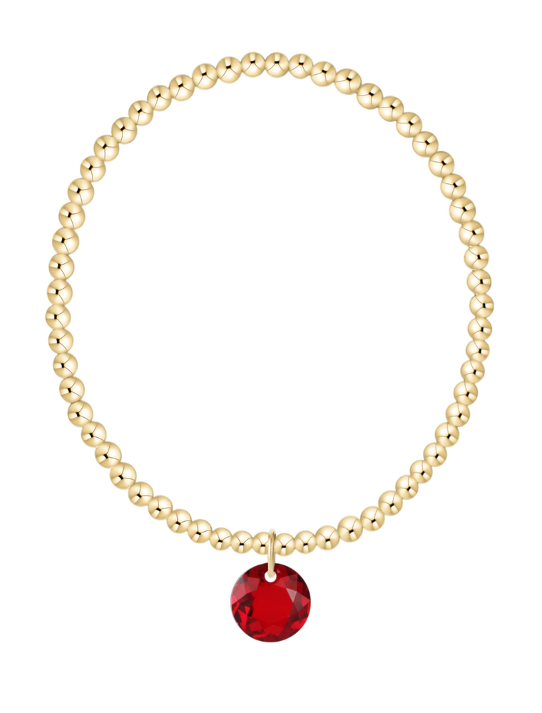 ENEWTON DESIGN Classic Gold 3mm Bracelet Reflection Charm - January