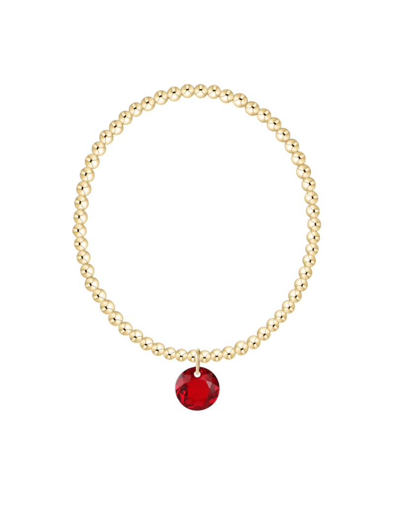 ENEWTON DESIGN Classic Gold 3mm Bracelet Reflection Charm - January