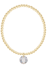 ENEWTON DESIGN Classic Gold 3mm Bracelet Reflection Charm - April