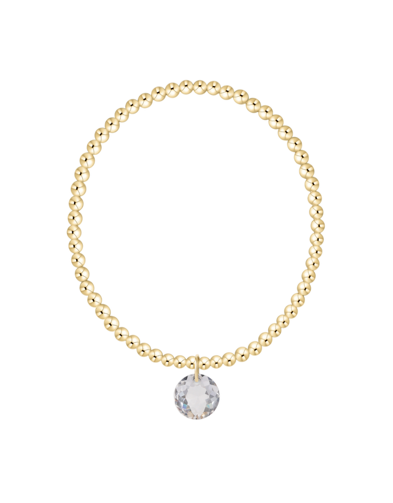 ENEWTON DESIGN Classic Gold 3mm Bracelet Reflection Charm - April