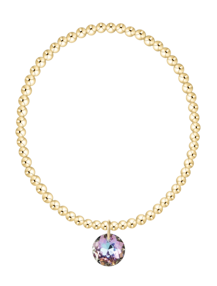 ENEWTON DESIGN Classic Gold 3mm Bracelet Reflection Charm - June