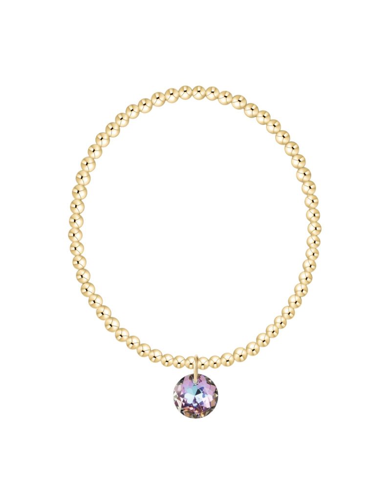 ENEWTON DESIGN Classic Gold 3mm Bracelet Reflection Charm - June