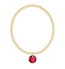 ENEWTON DESIGN Classic Gold 3mm Bracelet Reflection Charm - July