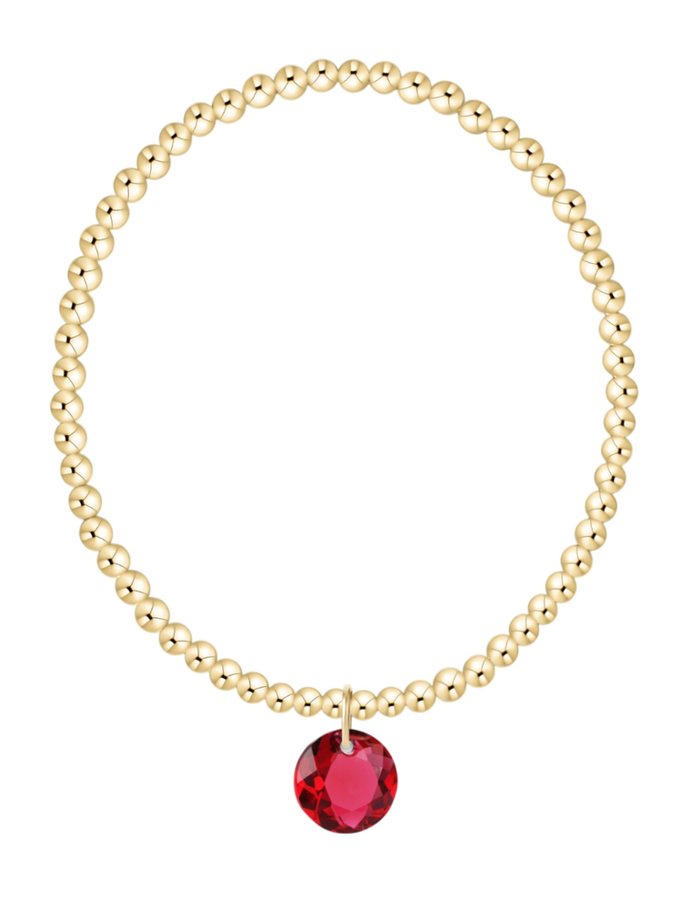 ENEWTON DESIGN Classic Gold 3mm Bracelet Reflection Charm - July