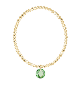 ENEWTON DESIGN Classic Gold 3mm Bracelet Reflection Charm - August