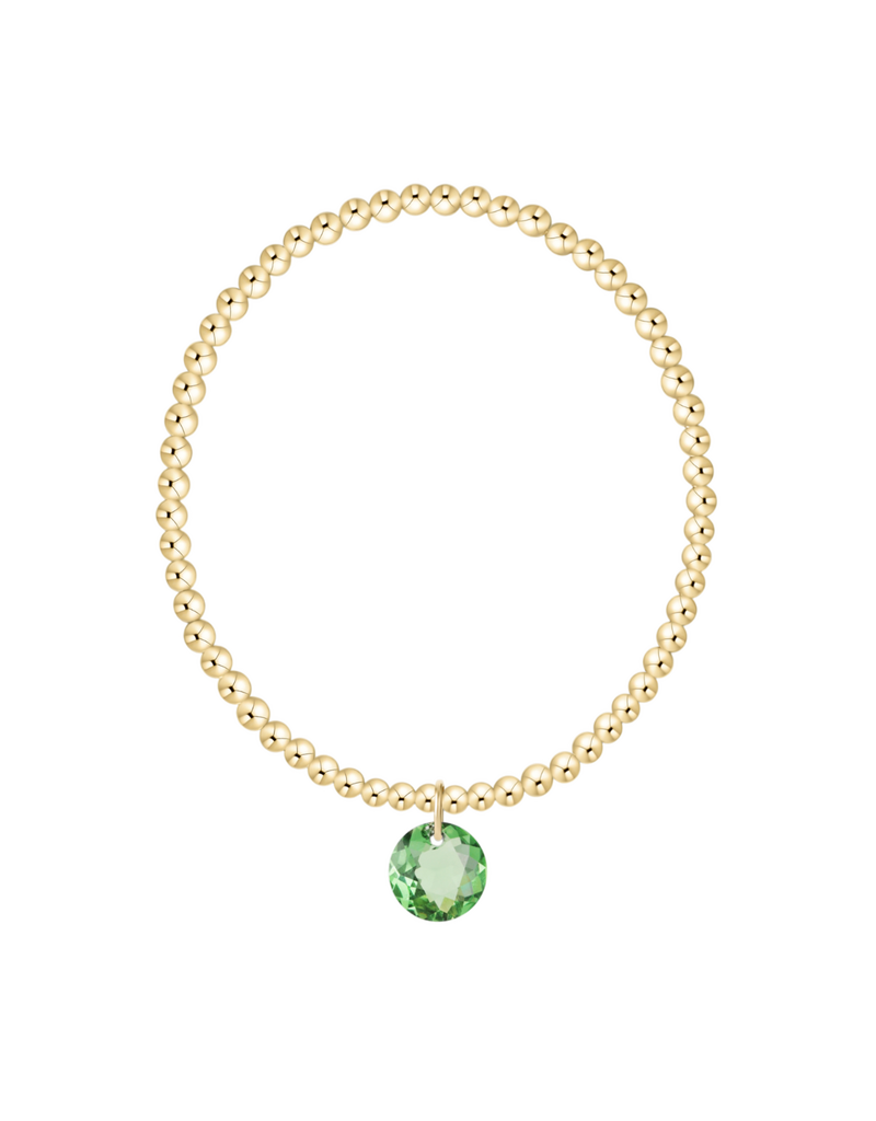 ENEWTON DESIGN Classic Gold 3mm Bracelet Reflection Charm - August