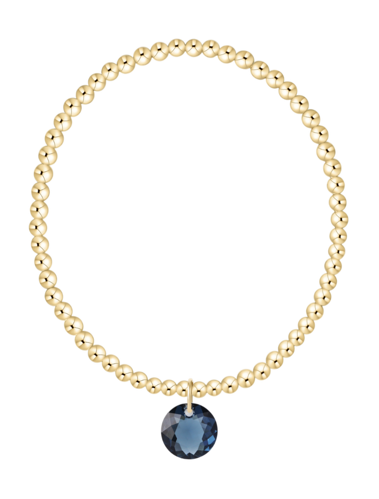 ENEWTON DESIGN Classic Gold 3mm Bracelet Reflection Charm - September
