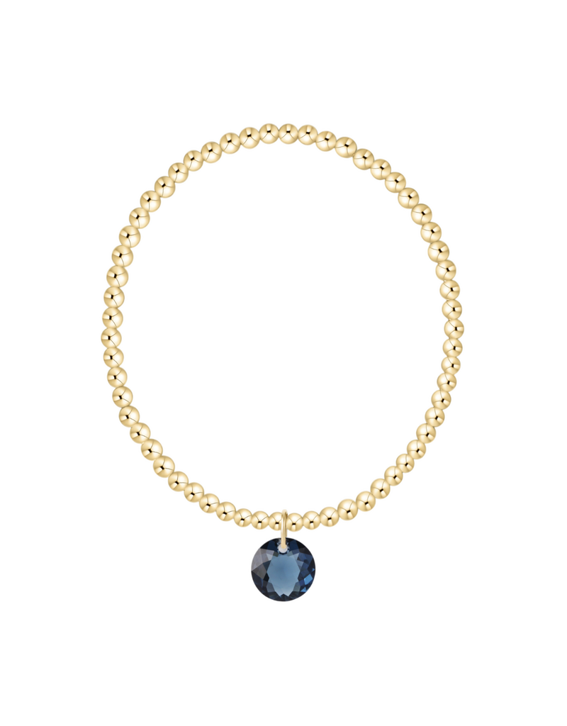 ENEWTON DESIGN Classic Gold 3mm Bracelet Reflection Charm - September