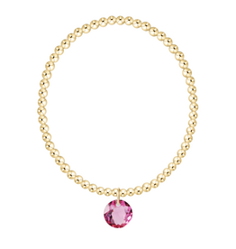 ENEWTON DESIGN Classic Gold 3mm Bracelet Reflection Charm - October