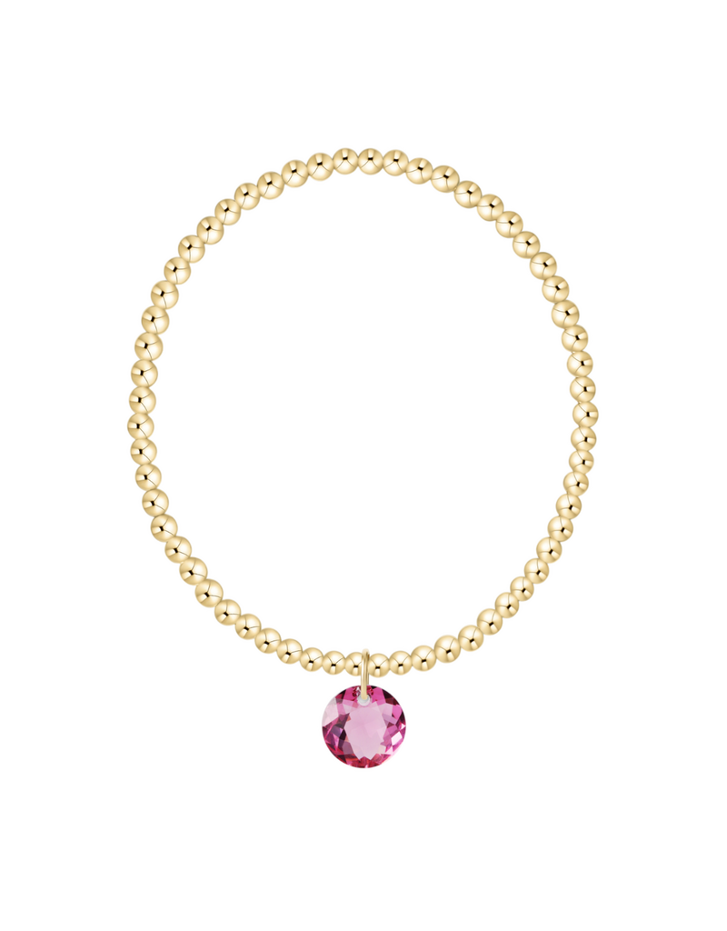 ENEWTON DESIGN Classic Gold 3mm Bracelet Reflection Charm - October