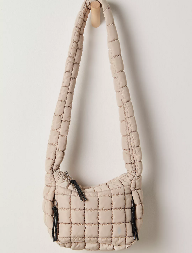 FREE PEOPLE MOVEMENT Quilted Baby Caryall Sling Bag in Tofu