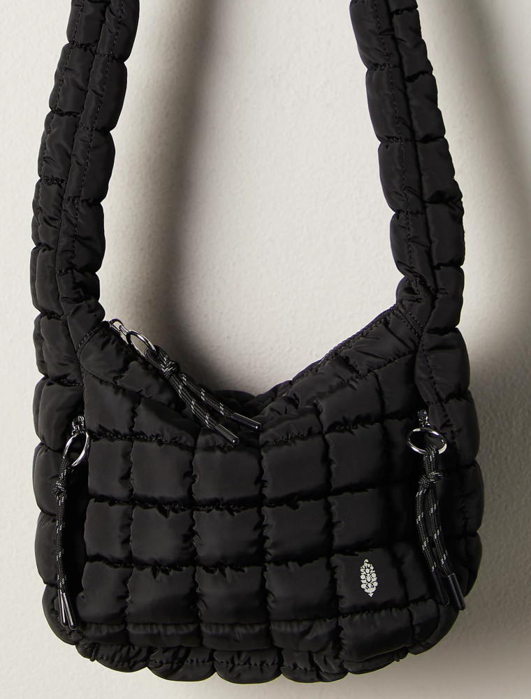 FREE PEOPLE MOVEMENT Quilted Baby Caryall Sling Bag in Black