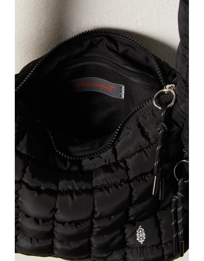 FREE PEOPLE MOVEMENT Quilted Baby Caryall Sling Bag in Black