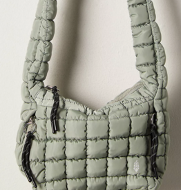FREE PEOPLE MOVEMENT Quilted Baby Caryall Sling Bag in Stone Sage