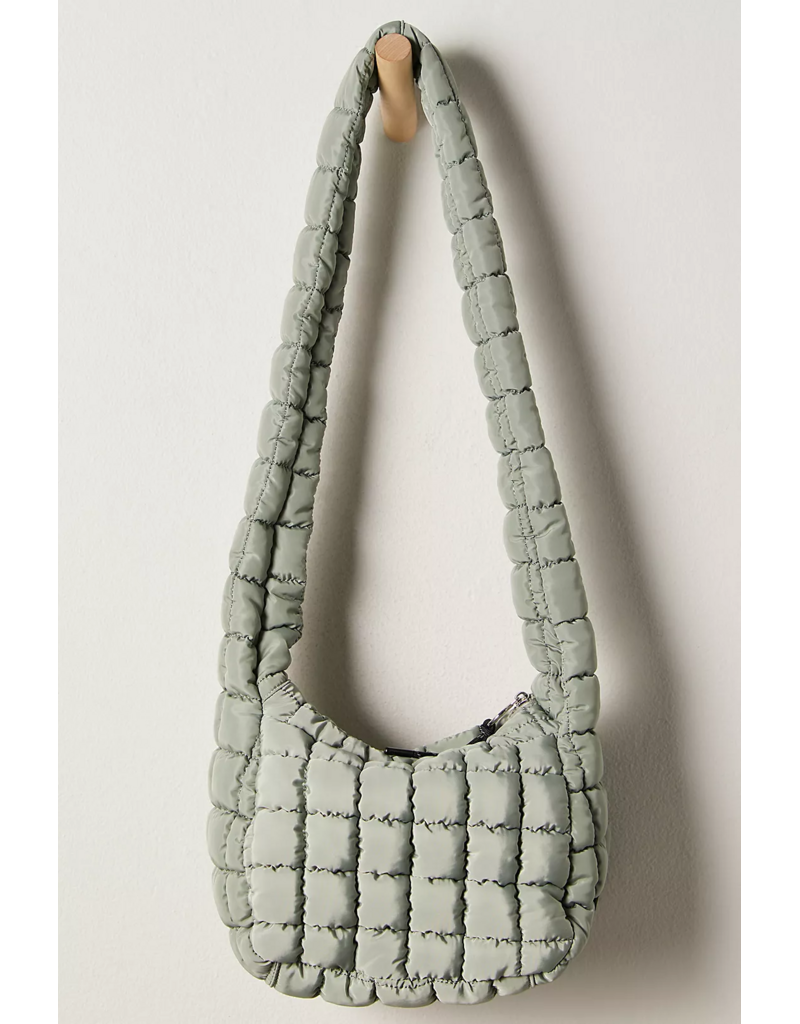 FREE PEOPLE MOVEMENT Quilted Baby Caryall Sling Bag in Stone Sage