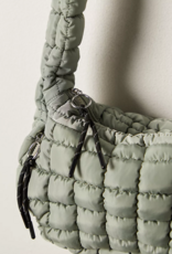 FREE PEOPLE MOVEMENT Quilted Baby Caryall Sling Bag in Stone Sage