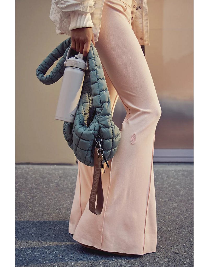 FREE PEOPLE MOVEMENT Quilted Baby Caryall Sling Bag in Stone Sage