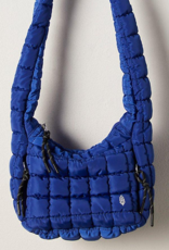 FREE PEOPLE MOVEMENT Quilted Baby Caryall Sling Bag in Athletic Blue