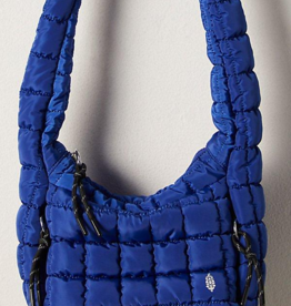 FREE PEOPLE MOVEMENT Quilted Baby Caryall Sling Bag in Athletic Blue