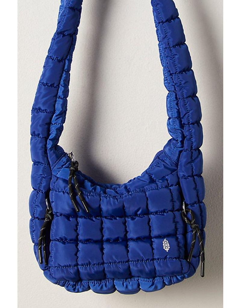 FREE PEOPLE MOVEMENT Quilted Baby Caryall Sling Bag in Athletic Blue