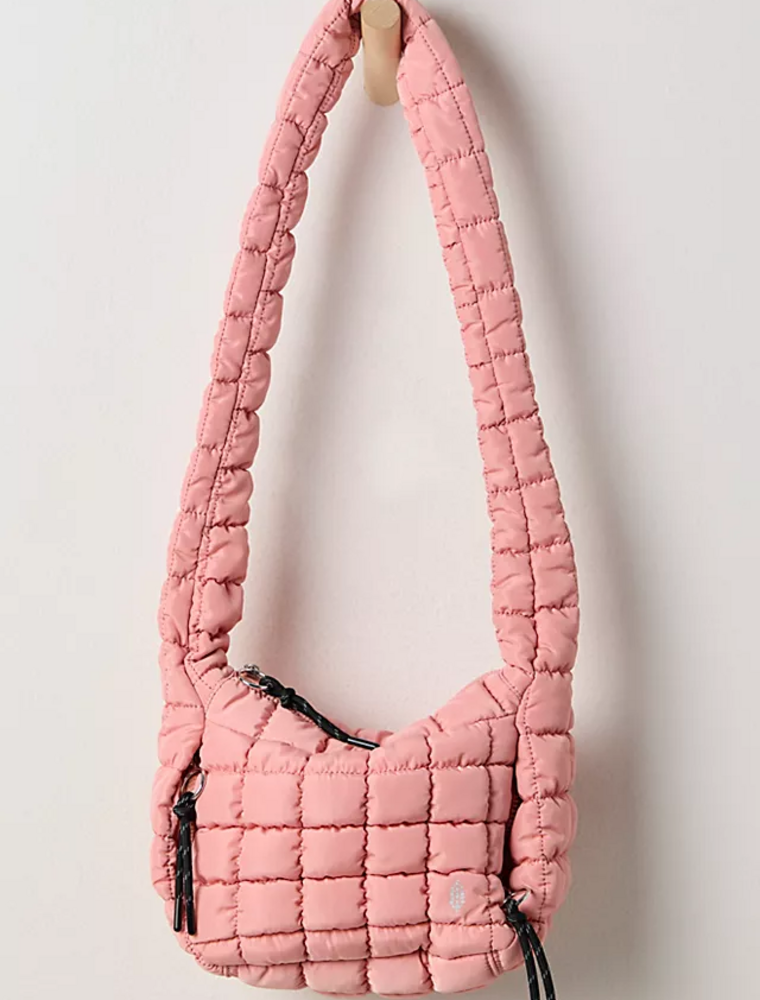 FREE PEOPLE MOVEMENT Quilted Baby Caryall Sling Bag in Ballet Slipper