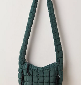 FREE PEOPLE MOVEMENT Quilted Baby Caryall Sling Bag in Evergreen