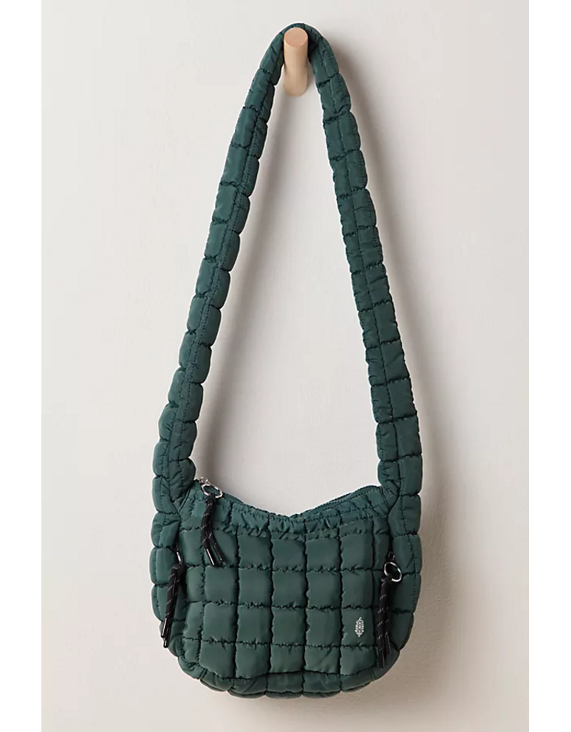 FREE PEOPLE MOVEMENT Quilted Baby Caryall Sling Bag in Evergreen