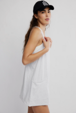 FREE PEOPLE MOVEMENT Hot Shot Mini Dress in White Heather