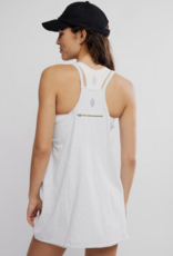FREE PEOPLE MOVEMENT Hot Shot Mini Dress in White Heather