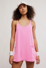 FREE PEOPLE MOVEMENT Hot Shot Mini Dress in Hot Pink