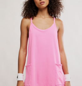 FREE PEOPLE MOVEMENT Hot Shot Mini Dress in Hot Pink